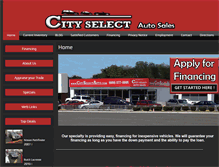 Tablet Screenshot of cityselectauto.com